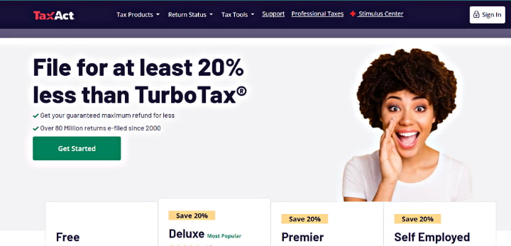 taxact - small business tax software
