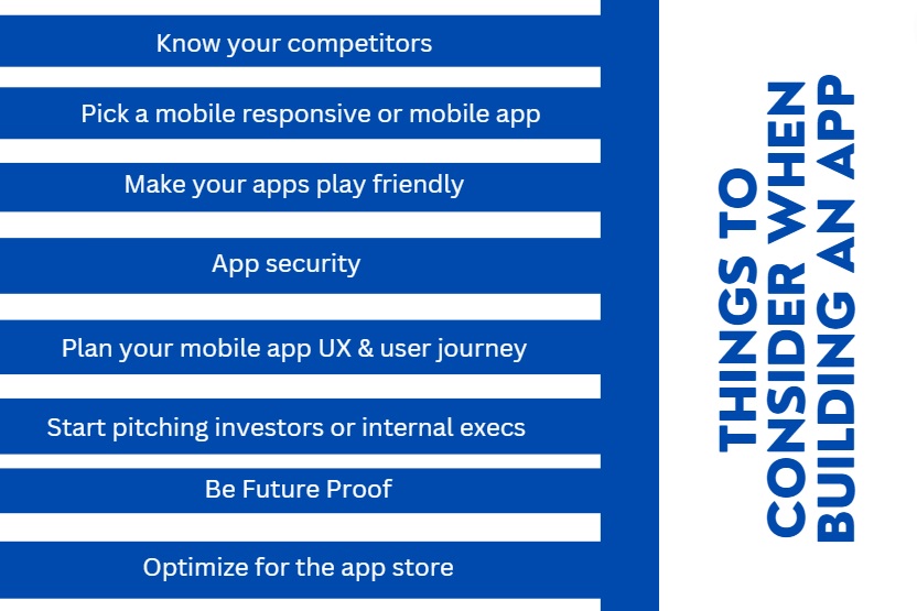 important steps for building an app