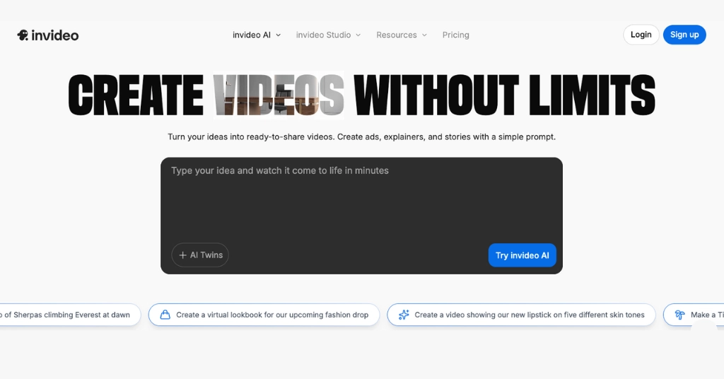 InVideo: Best for Instant Online Video Creation