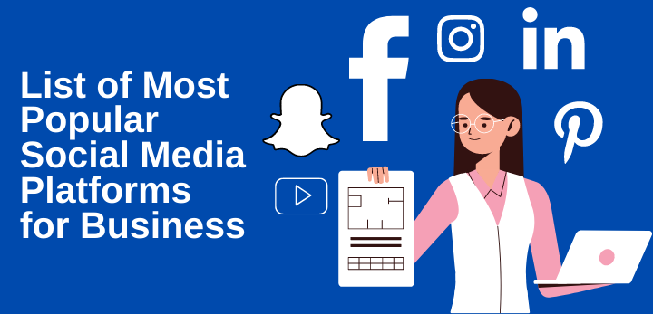 list of most popular social media platforms for business