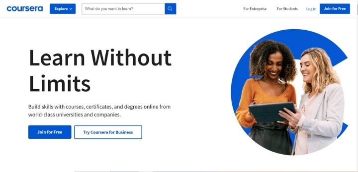 coursera - learning platforms