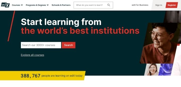 edx online learning platforms