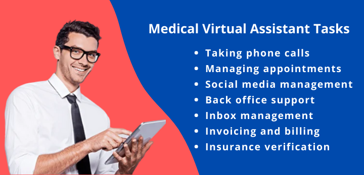medical virtual assistant tasks