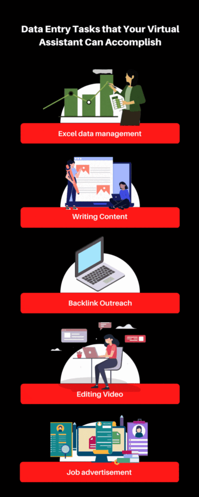 data entry task for virtual assistant