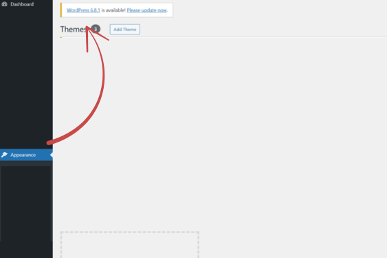 updating via the wordpress dashboard