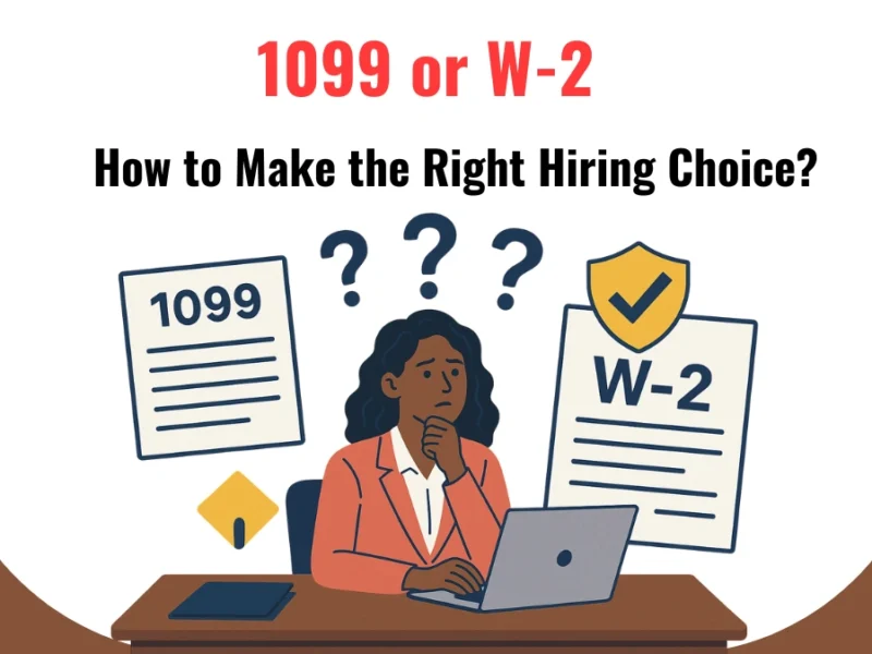 1099 or W-2 or Outsourcing