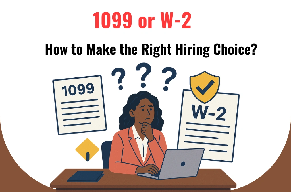 1099 or W-2 or Outsourcing