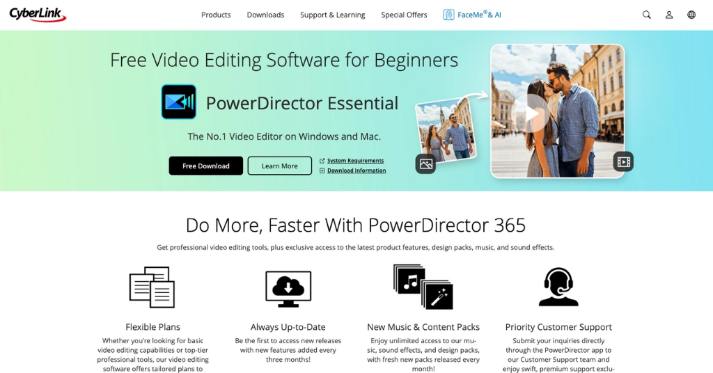 PowerDirector Essential by CyberLink-  Online Video Editor & Maker Tools