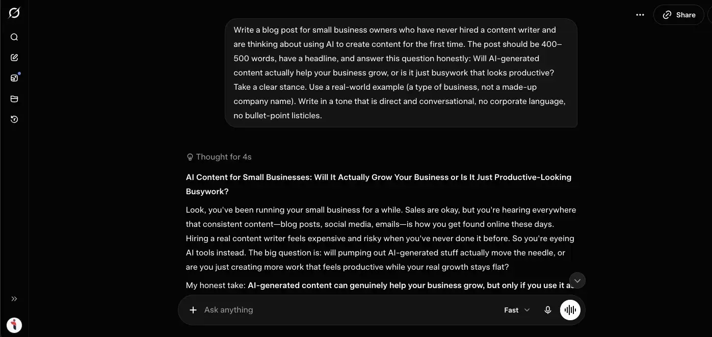 grok content screenshot