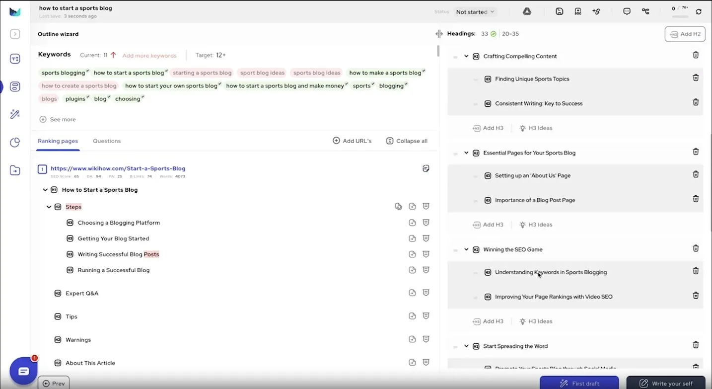 outranking.io screenshot